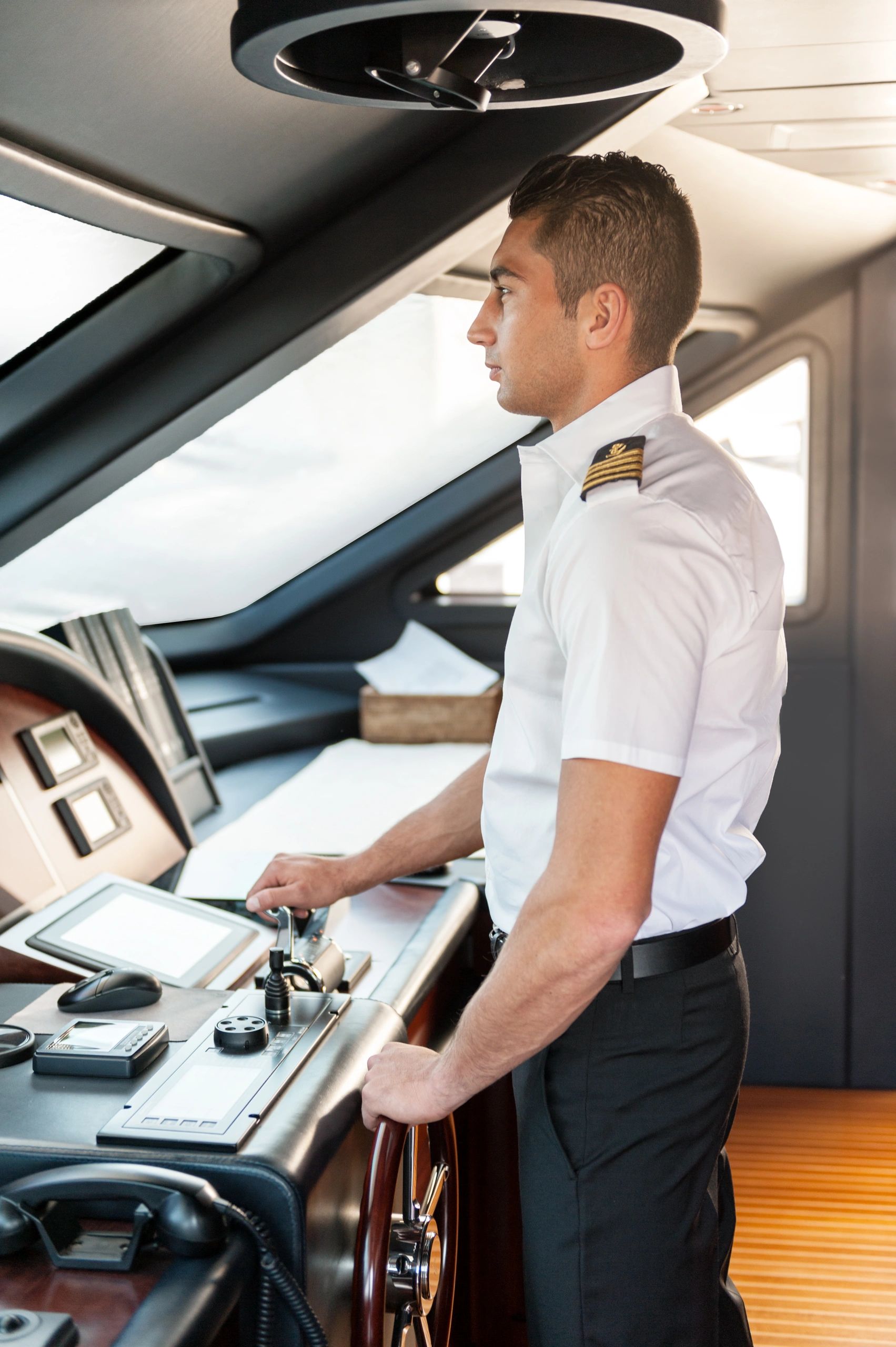 marine science team on yacht