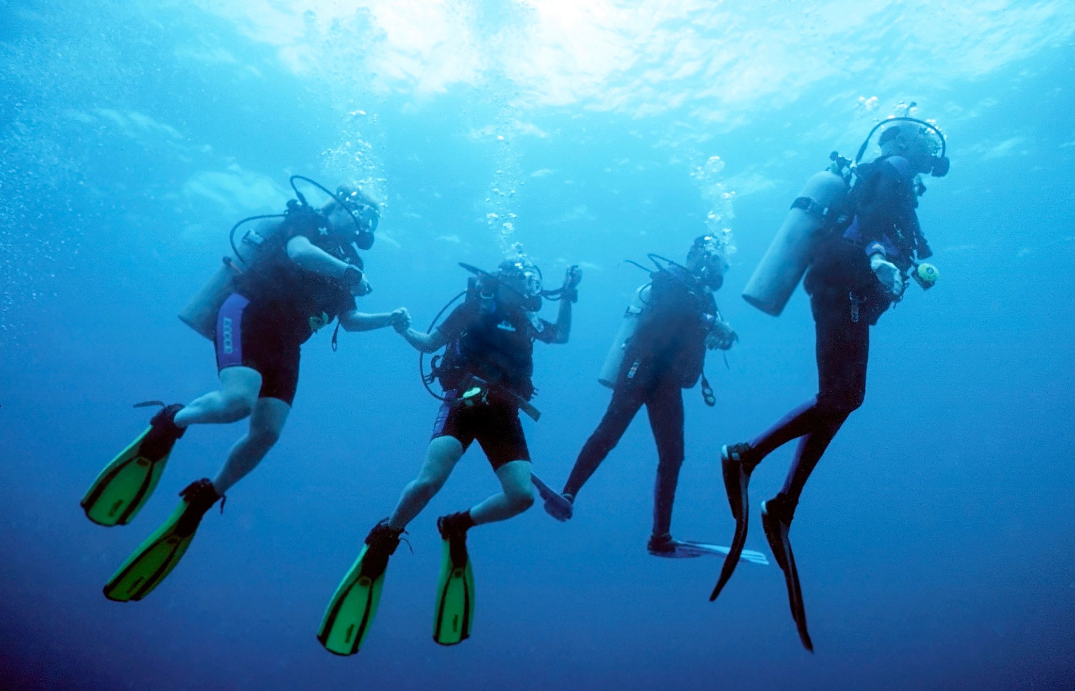 scuba diving group